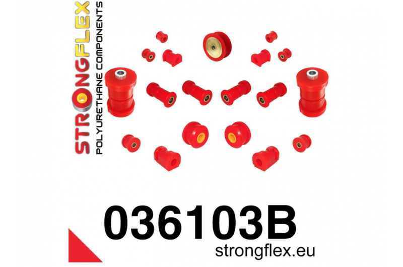 Strongflex Сайлентблоки ходової Full suspension bush kit BMW E30 82-91 036103B Strongflex Сайлентблоки ходової Full suspension bush kit BMW E30 82-91 036103B